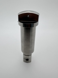 Eje de transmisión con chavetero de acero resistente al agua de mar, mecanizado CNC de alta precisión personalizado, tratamiento de superficie de pasivación del eje con brida - Product Image 1