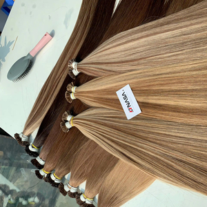 Extensiones de Cabello con Punta Plana, Producto en Oferta 2026, Color Marrón, 65 cm, Alta Calidad, Super Doble Trama, Lisas y Sedosas - Product Image 1