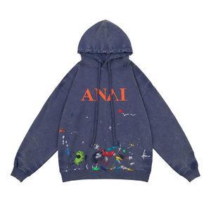 เสื้อฮู้ดแฟชั่นทันสมัยลายเรียบแบบสวม มีฮู้ด พิมพ์ลายได้ตามต้องการ ผ้าฟลีซ แขนยาว สำหรับทุกเพศ - Product Image 6