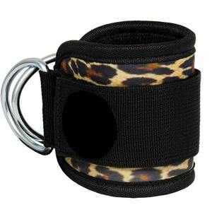 Custom Camouflage Ankle Strap Adjustable D Ring <b>Cable</b> Machine Attachment Padded Foot Cuff Leg Strength Gym <b>Gear</b> Wholesale - Product Image 4