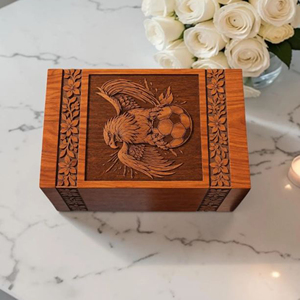 Personalized Masonic Wooden Urn | Engraved Square Compass <b>Memorial</b> <b>Box</b> <b>Memorial</b> Keepsake by AYAANS - Product Image 3