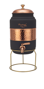 pure copper <b>water</b> stotage <b>container</b>/pot for daily hydration handmade copper bottle for health wellness - Product Image 5