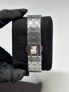 New Simple Moissanite Full Purple Stick Dial Stainless Steel Quartz Watches Anniversary Wedding Gift for Unisex Indian Supplier - Product Image 3