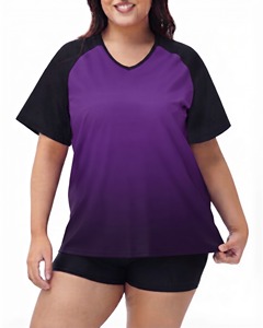 เสื้อแรชการ์ดสำหรับว่ายน้ำ ระบายอากาศได้ดี แห้งเร็ว ป้องกันแสงแดด UPF 50 แขนยาว สำหรับผู้หญิง ไซส์พลัส ปรับแต่งได้ - Product Image 6