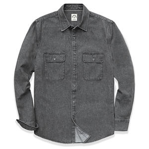 Camisa de Mezclilla para Hombre, Elegante, 100% Algodón, Manga Larga, Lavado Vintage, Uso Casual, Tejido Transpirable, Cómoda y Duradera, Ideal para Hombres - Product Image 6