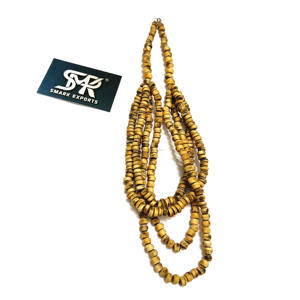 Collier ras du cou ethnique tribal fait main en corne de buffle brûlée, multi-brins, pour femme - Product Image 2