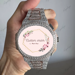 Montre mécanique de luxe pour homme, personnalisée, de haute qualité, classique, carrée, avec diamant Moissanite D VVS1 de 41 mm, prix d'usine, prête à être expédiée - Product Image 6