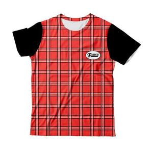 T-shirt à manches courtes noir pour homme avec motif d'œil blanc imprimé numériquement, col rond décontracté, coupe régulière, tricoté en polyester - Product Image 6