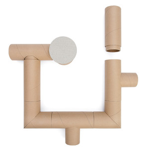 Tunnel et cachette modulables multifonctionnels pour hamsters, best-sellers, fabriqués à partir <span class=keywords><strong>de</strong></span> tubes <span class=keywords><strong>en</strong></span> carton - Product Image 5
