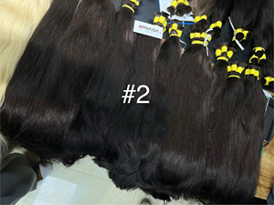Extensiones de Cabello Humano Virgen Vietnamita de Hanoi, Precio de Fábrica, Cabello Virgen al por Mayor, Puntas Completas, Logotipo Personalizado, Todos los Colores - Product Image 3