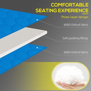 Chaise longue reclinabili blu a 5 posizioni per un comodo riposo all'aperto - Product Image 4