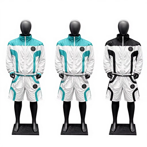 Custom Spring Satin Sweatsuits Windbreaker 2-Piece <b>Shorts</b> Set Patchwork Rhinestones Baggy Tracksuits Men Nylon Hoodie <b>Shorts</b> - Product Image 1