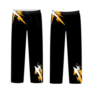 Pantalon de survêtement évasé personnalisé en gros de haute qualité décontracté léger taille élastique Patchwork survêtements teints en plaine - Product Image 1