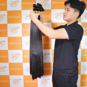 Vietnamese 100% Human <b>Hair</b> Bulk Natural Black Color Double Drawn Pure Raw Unprocessed Virgin Raw <b>Hair</b> - Product Image 5