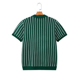 Nouveau T-shirt d'été en coton vintage pour hommes, sport décontracté à manches courtes avec coupe ajustée, respirant pour polos grande taille - Product Image 2