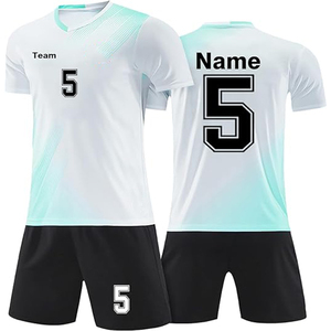 Uniformes de Fútbol Sublimados de Alta Calidad para Hombre y Mujer, 100% Poliéster, con Logotipo Personalizado, Nuevo Diseño, Camisetas y Pantalones Cortos - Product Image 1