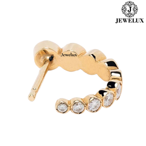 High Luxury Natural VVS Diamond <b>Stud</b> Earrings 925 Sterling <b>Silver</b> Rhodium Plated IGI Certified Stylish Bridal Party Wear Jewelry - Product Image 5