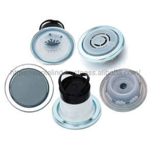 Récipient flexible standard en plastique et métal de 63 mm avec ailettes antigluant - Product Image 1