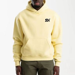 Nuevas Sudaderas con Capucha Lisas de Talla Grande para Hombre, Estilo Casual, Hechas de Algodón, Sudaderas con Capucha Lisas de Talla Grande para Hombre - Product Image 1