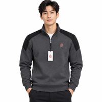 Sweat-shirt pour homme à demi-zip / Fournisseur direct d'usine, nouveau design, sweat-shirt pour homme sur mesure, best-seller, dernier style avec OEM