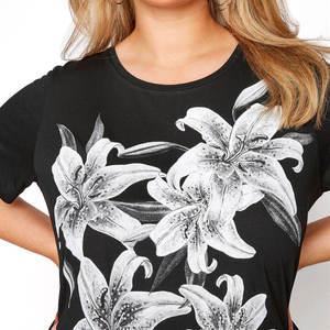T-shirt pour femme de haute qualité 100% coton, surdimensionné, logo imprimé sur écran personnalisé, appliques, tissu respirant 220g, t-shirt pour femme, été - Product Image 3