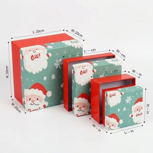 Custom Eco-Friendly Biodegradable <b>Christmas</b> Gift <b>Box</b> Base Lid Photo Frame Option Matt Lamination Recyclable Art Paper Packaging - Product Image 4