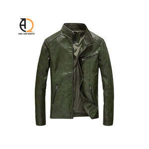 Fabricantes de Chaquetas de Cuero, Diseño Clásico, Chaqueta Bomber de Cuero PU Premium Personalizada, Color Marrón Vintage - Product Image 3