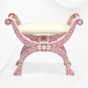 Mesa de ajedrez artesanal con incrustaciones de hueso, taburete lateral geométrico en blanco y negro, mesa de centro de resina y madera de lujo vintage para sala de estar - Product Image 6