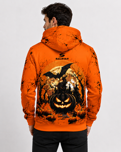 Sudadera con Capucha Personalizada para Mujer y Hombre, con Borde Crudo, Unisex, Etiqueta Personalizada, Estilo Gótico para Fiesta de Halloween - Product Image 4