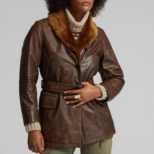 แจ็กเก็ตหนังสำหรับฤดูหนาวกันลมกันน้ำระบายอากาศได้ดีปกเสื้อมีพู่ขนหนาอบอุ่นแจ็คเก็ตปีนเขากันน้ำออกแบบได้ตามต้องการ - Product Image 2