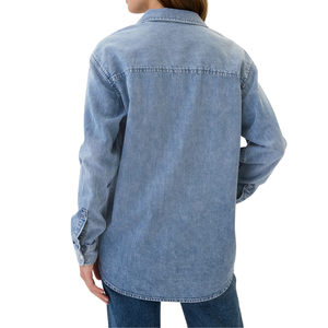 Camisa Vaquera para Mujer, Cómoda, de Tela Vaquera de Algodón, Personalizable al por Mayor - Product Image 2