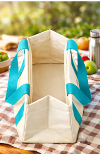 Grand sac de plage en toile pour femme, sac de voyage et de pique-nique avec votre logo et votre taille personnalisés dans un sac écologique promotionnel - Product Image 6