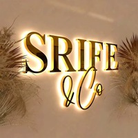 Letrero LED Personalizado, Letrero LED 3D Iluminado, Letrero con Letras LED para Recepción de Spa, Salón de Belleza o Estudio