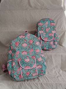 Customized Durable Cotton Women's <b>Backpack</b> Vintage Travel <b>School</b> Bag Zipper Square Indian Fashion Luxury College Bohemian - Product Image 2