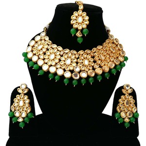 Women's Trendy Alloy Party Wear Engagement Anniversary Wedding Choker Earrings Set Copper 18K Gold Plated Zircon Jewelry - Product Image 1