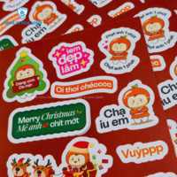 Etiqueta Adhesiva Impermeable Hoa Long con Logotipo Personalizado, Fabricante OEM de Vietnam, Múltiples Opciones de Impresión