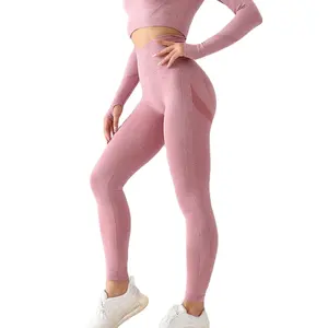 Groothandel Hoge Kwaliteit Rekbare Compressie Anti Cellulitis Gym Workout Aangepaste Logo Legging Hoge Taille Lift Up Legging Voor Vrouwen