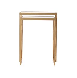 Modern <b>Gold</b> Metal <b>Console</b> <b>Table</b> with Tempered Glass Top and Cross Base Design for Living Room Furniture - Product Image 4