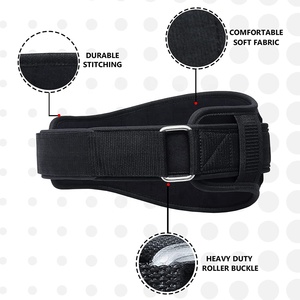 Ceinture de levage de puissance d'entraînement de gymnastique à logo personnalisable Double ceinture en néoprène robuste 7 cœurs respirant soutien lombaire du bas du dos - Product Image 3