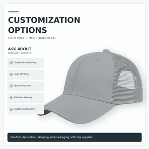 Casquette Trucker Personnalisable Homme et Femme – Toile Avant, Filet Arrière, Visière Courbe, Logo Brodé – Style Streetwear - Product Image 2