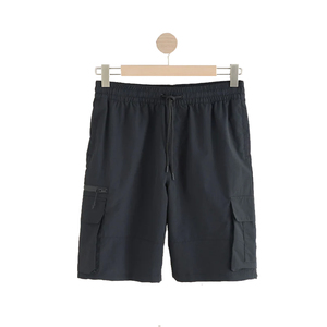 Shorts Cargo Décontractés Noirs pour Hommes – Séchage Rapide, Légers, Motif Uni, Idéaux pour le Golf, avec Cordon de Serrage – Vente en Gros - Product Image 1