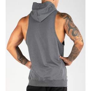 เสื้อกล้ามมีฮู้ดสำหรับผู้ชายแบบพรีเมียม OEM ODM น้ำหนักเบา เหมาะสำหรับออกกำลังกายและฝึกซ้อม บริการ OEM - Product Image 6