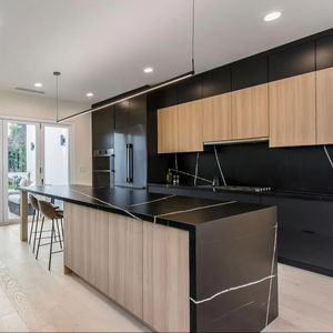 Gabinetes de Cocina Personalizados al por Mayor de JY Project, Modernos, Modulares, de Lujo, en MDF Pintado, Solución Completa Lista para Ensamblar, Isla de Cocina - Product Image 3