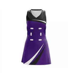 Fabrication professionnelle d'uniformes de netball pour femmes, polyester respirant, haute qualité, dernier design, personnalisable, faible MOQ - Product Image 4