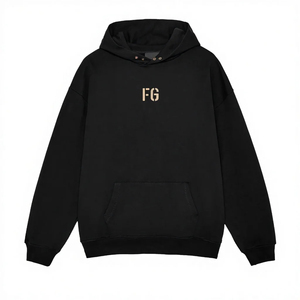Conjunto Personalizable de Sudadera con Capucha de Algodón y Pantalones de Chándal de Terciopelo de 400 Gsm, Estilo Hip Hop, Unisex, para Primavera - Product Image 1