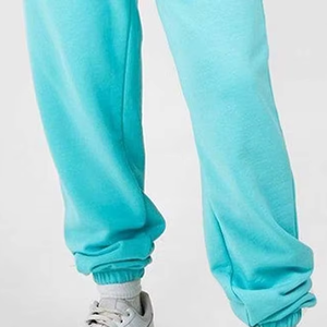 Women's 2 Piece Fleece Hooded Sweatshirt <b>Set</b> Solid Color Casual Loose Fit Full Length Pants With Pockets All Seasons Wear - Product Image 5