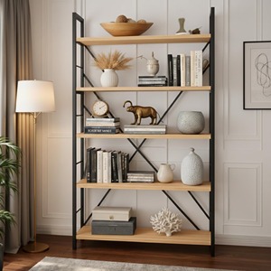 Estante Minimalista para Almacenamiento en Apartamentos y Decoración Contemporánea, Decoración de Espacios de Trabajo y Dormitorios, Estante de Exhibición para Pasillos, de la India - Product Image 5