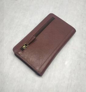 Portefeuille de voyage multifonctionnel en cuir, étui pour passeport, pochette pour téléphone portable, documents et billets, fermeture à glissière, fait main en Inde - Product Image 4