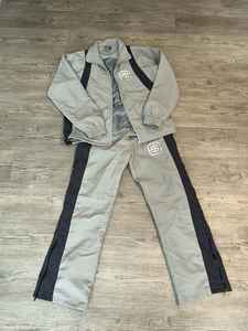 100% coton 2 pièces survêtement ensemble survêtement hommes Streetwear survêtement décontracté Joggers Double fermeture éclair à capuche et pantalon de survêtement ensemble pour les femmes - Product Image 2