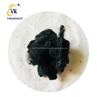 Tissu non tissé géotextile de haute qualité en fibres courtes de polyester noir recyclé, ignifuge et solide, le plus grand du marché